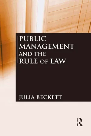 Public Management and the Rule of Law