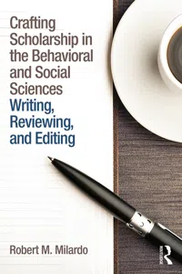 Crafting Scholarship in the Behavioral and Social Sciences_cover