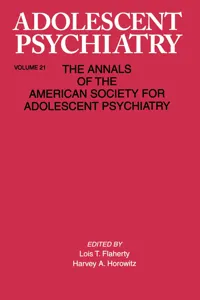 Adolescent Psychiatry, V. 21_cover