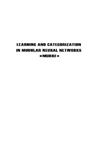 Learning and Categorization in Modular Neural Networks_cover