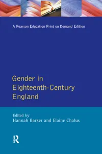 Gender in Eighteenth-Century England_cover