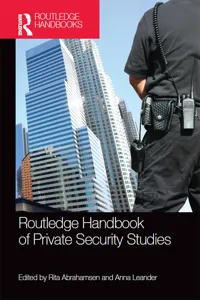 Routledge Handbook of Private Security Studies_cover