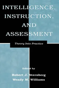 Intelligence, Instruction, and Assessment_cover