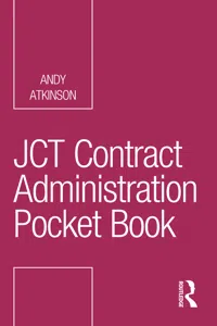 JCT Contract Administration Pocket Book_cover