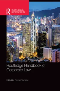 Routledge Handbook of Corporate Law_cover