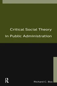 Critical Social Theory in Public Administration_cover