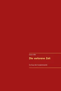 Die verlorene Zeit_cover