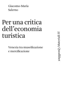 Per una critica dell'economia turistica_cover