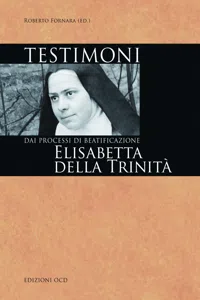 Testimoni: Elisabetta della Trinità_cover