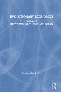 Evolutionary Economics: v. 2_cover