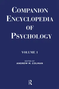 Companion Encyclopedia of Psychology_cover