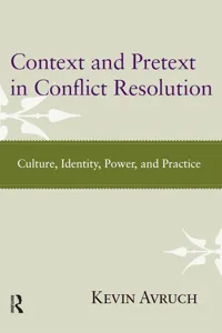 Context and Pretext in Conflict Resolution_cover