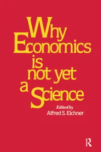 Why Economics is Not Yet a Science_cover