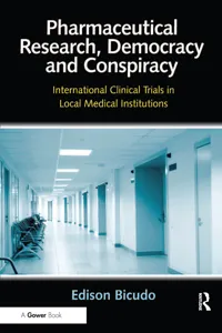 Pharmaceutical Research, Democracy and Conspiracy_cover