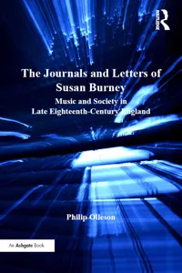 The Journals and Letters of Susan Burney_cover