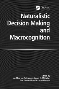 Naturalistic Decision Making and Macrocognition_cover