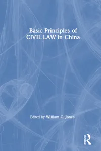 Basic Principles of Civil Law in China_cover