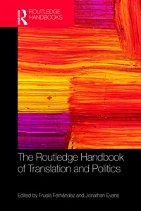 The Routledge Handbook of Translation and Politics_cover