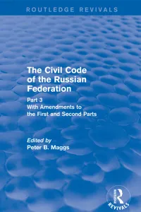 Civil Code of the Russian Federation: Pts. 1, 2 & 3_cover