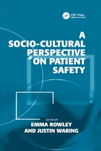 A Socio-cultural Perspective on Patient Safety_cover
