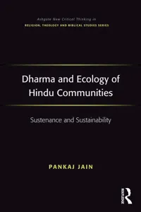 Dharma and Ecology of Hindu Communities_cover