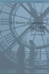 A History of Emotions, 1200-1800_cover