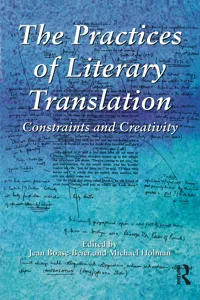 The Practices of Literary Translation_cover