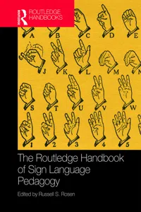 The Routledge Handbook of Sign Language Pedagogy_cover