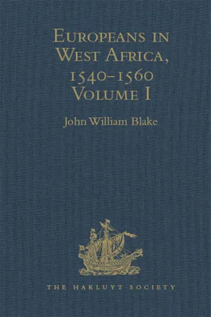 Europeans in West Africa, 1540-1560