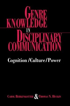 Genre Knowledge in Disciplinary Communication