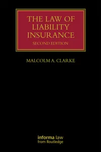 The Law of Liability Insurance_cover