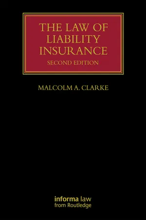 The Law of Liability Insurance