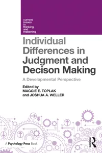 Individual Differences in Judgement and Decision-Making_cover