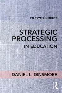 Strategic Processing in Education_cover