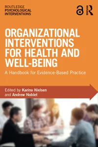 Organizational Interventions for Health and Well-being_cover