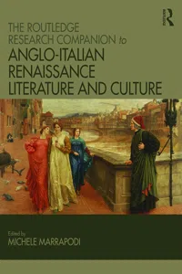 The Routledge Research Companion to Anglo-Italian Renaissance Literature and Culture_cover