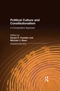 Political Culture and Constitutionalism: A Comparative Approach_cover