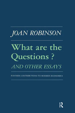 What are the Questions and Other Essays