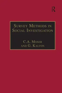 Survey Methods in Social Investigation_cover