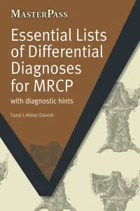 Essential Lists of Differential Diagnoses for MRCP_cover