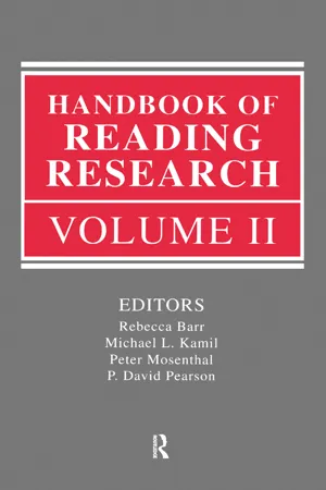 Handbook of Reading Research, Volume II