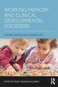 Working Memory and Clinical Developmental Disorders_cover