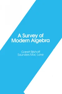 A Survey of Modern Algebra_cover