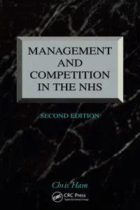 Management and Competition in the NHS_cover