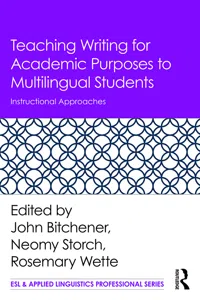 Teaching Writing for Academic Purposes to Multilingual Students_cover