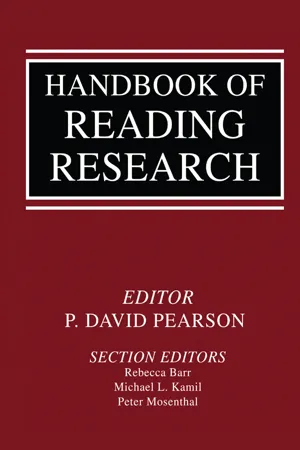 Handbook of Reading Research