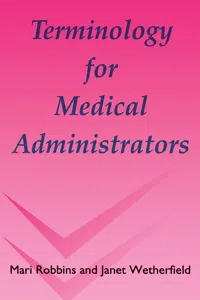 Terminology for Medical Administrators_cover