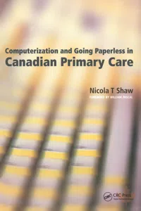 Computerization and Going Paperless in Canadian Primary Care_cover