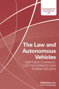 The Law and Autonomous Vehicles_cover