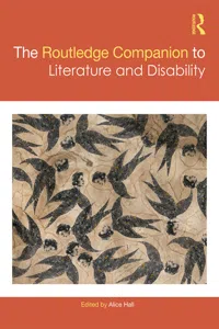 The Routledge Companion to Literature and Disability_cover
